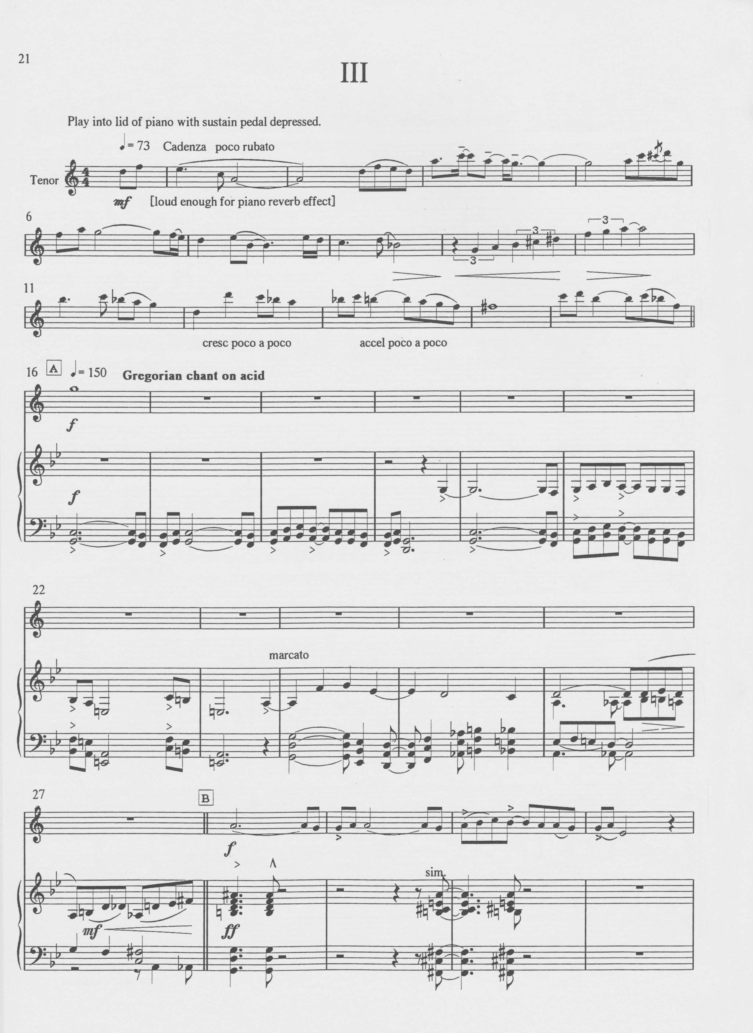 Sonata for Tenor Saxophone p21