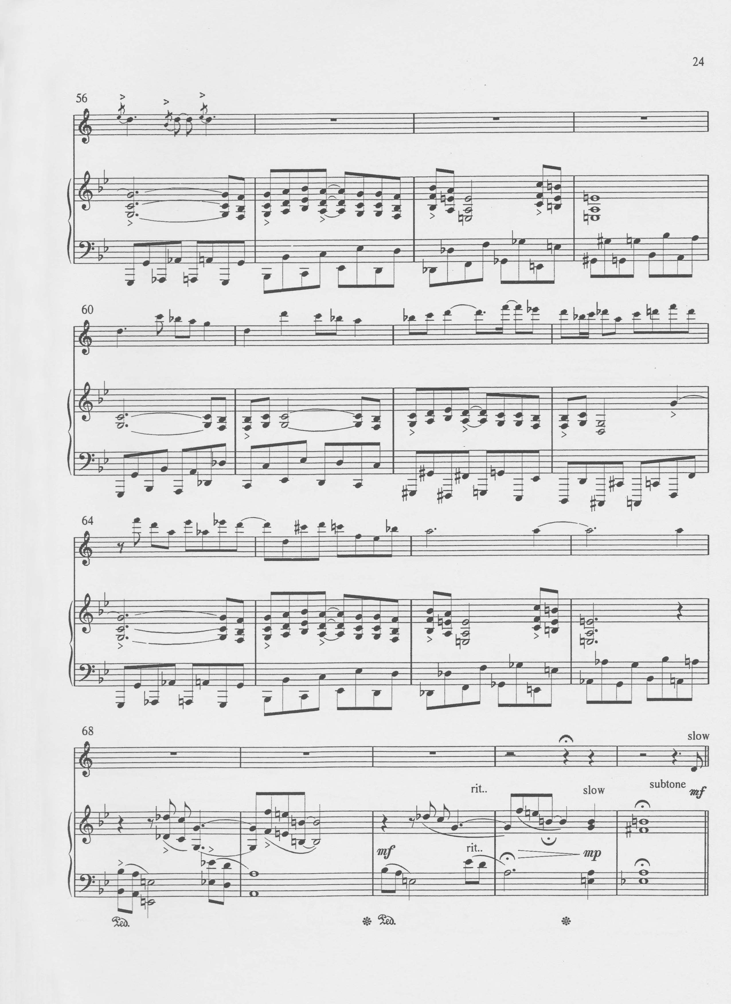 Sonata for Tenor Saxophone p24